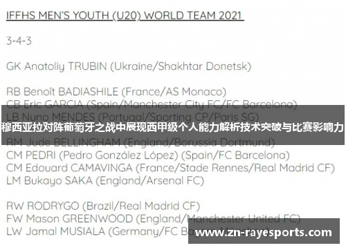 穆西亚拉对阵葡萄牙之战中展现西甲级个人能力解析技术突破与比赛影响力