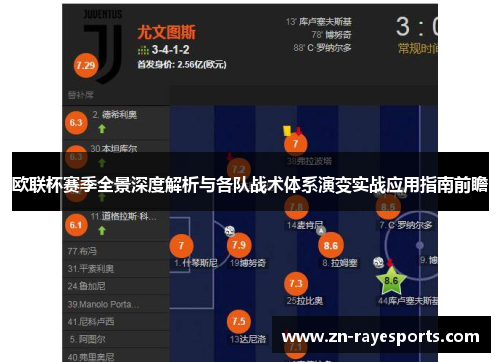 欧联杯赛季全景深度解析与各队战术体系演变实战应用指南前瞻